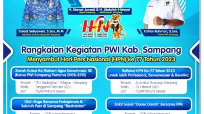 Sambut HPN Ke-77, PWI Sampang Gelar Rangkaian Acara Untuk Martabat Pers