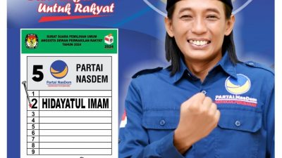 Ini Dia Tagline H. Hidayatul Imam Caleg Nasdem DPRD Sampang “Dari Rakyat Untuk Rakyat”