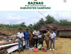 BAZNAS Sampang Beri Bantuan Untuk Korban Kebakaran di Desa Robatal